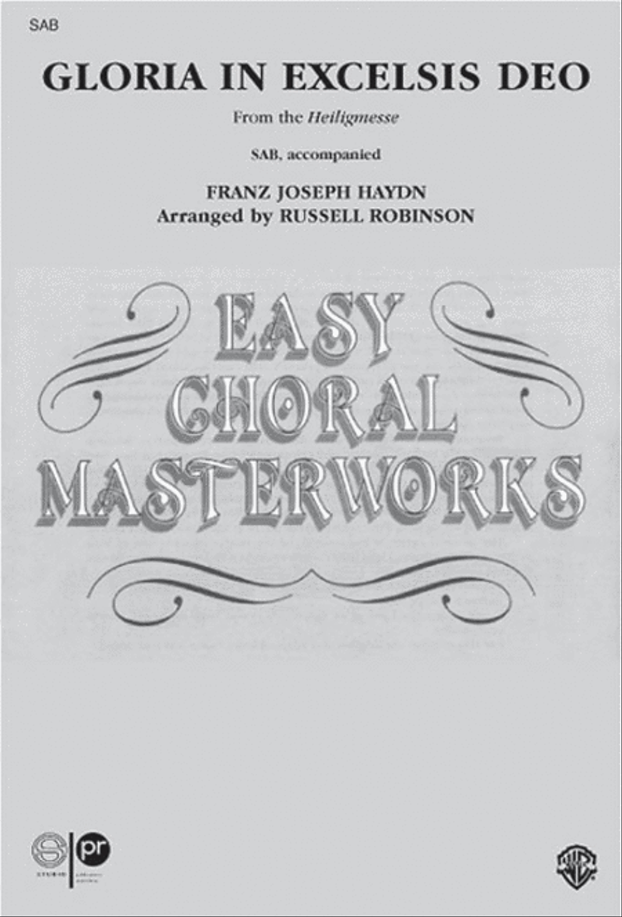 Gloria In Excelsis Deo 3-Part scores gallery preview page 1