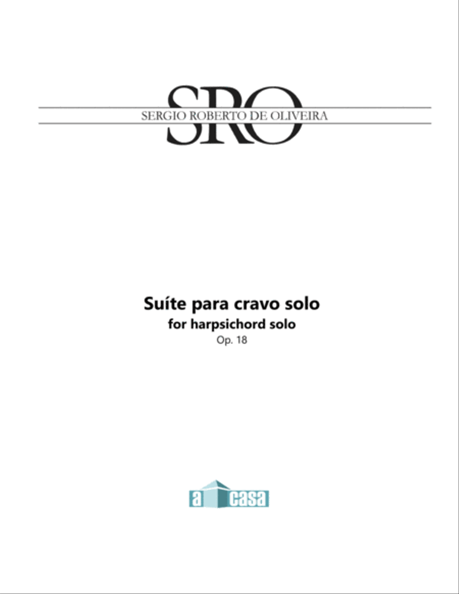Suite para cravo solo Harpsichord scores gallery preview page 1