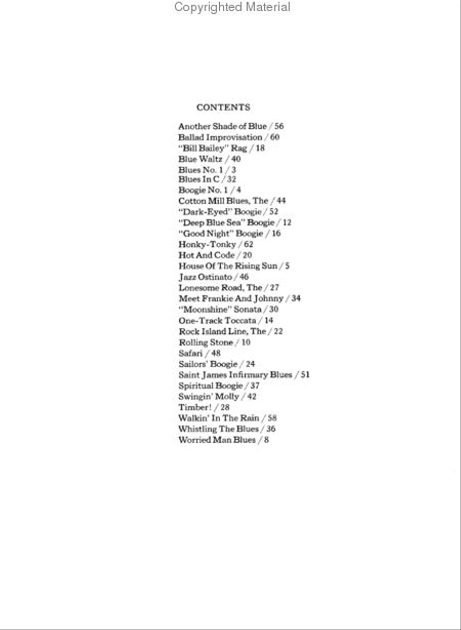 The Joy of Boogie and Blues Piano Solo scores gallery preview page 2