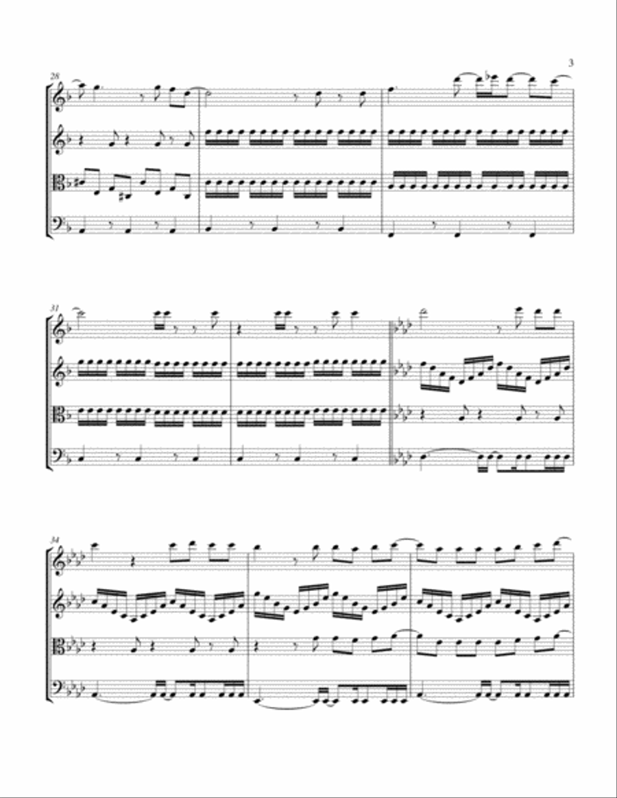 Blessed String Quartet scores gallery preview page 3
