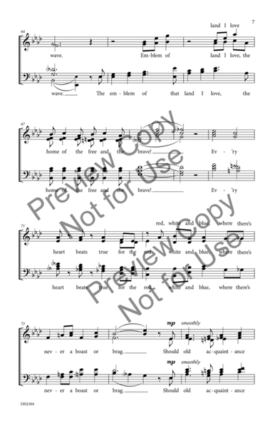 Red, White and Blue SATB image number null