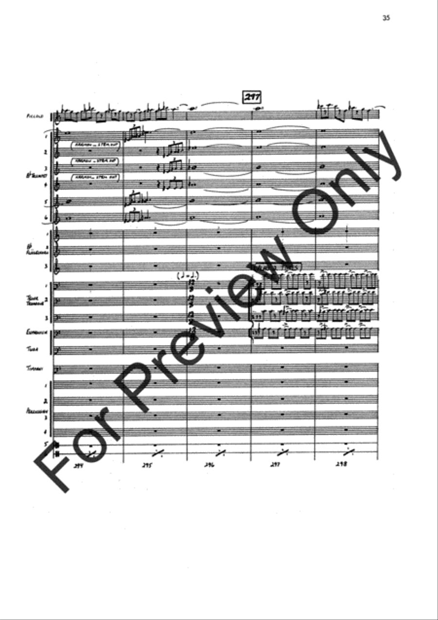 Agincourt Hymn (Score) Concert Band scores gallery preview page 59