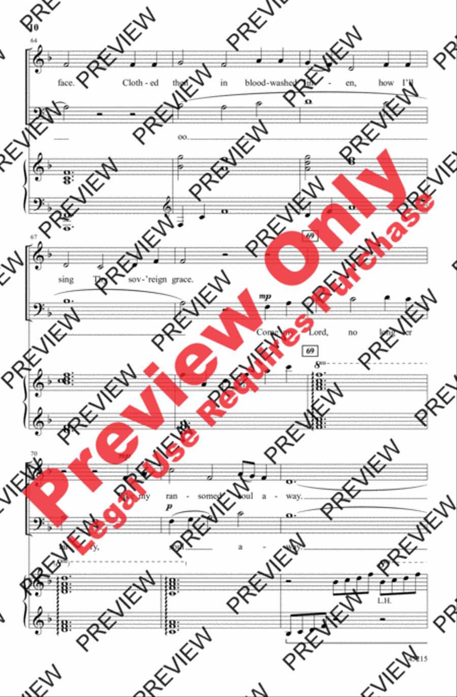 Come, Thou Fount of Every Blessing 4-Part scores gallery preview page 10