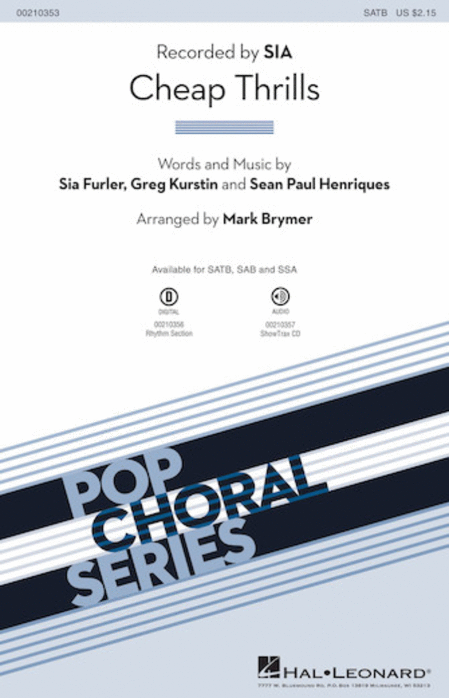 Cheap Thrills Choir scores gallery preview page 1