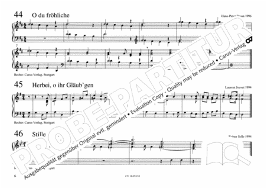 Esslinger Orgelbuch, Bd I-III Organ Solo scores gallery preview page 23