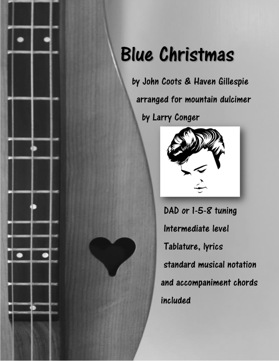 Blue Christmas Dulcimer scores gallery preview page 1