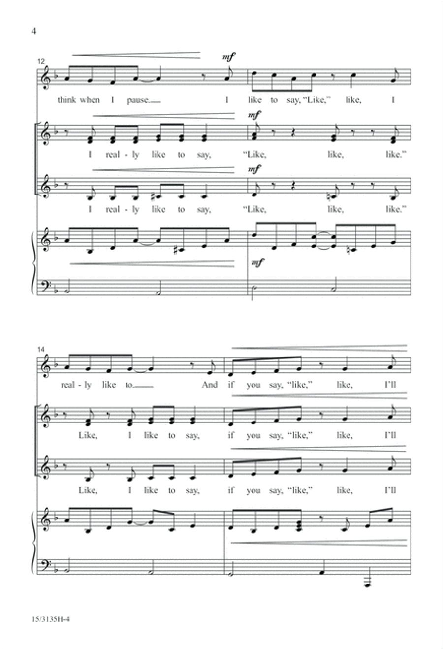 Like, I Like to Say Like Like, I Like to Say Like SSA scores gallery preview page 5