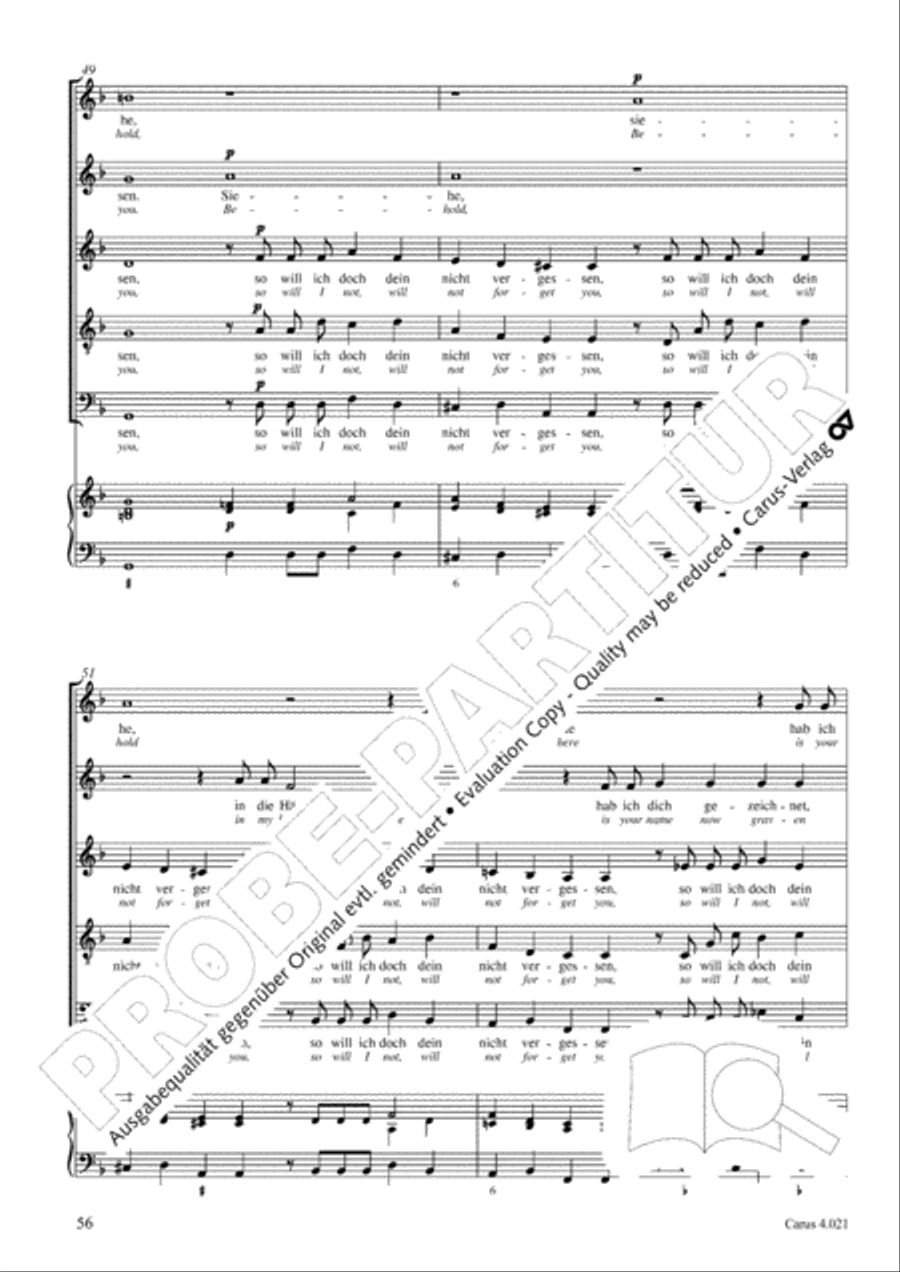 Schein: Israelsbrunnlein. Fontana d'Israel. Complete edition Choir scores gallery preview page 63