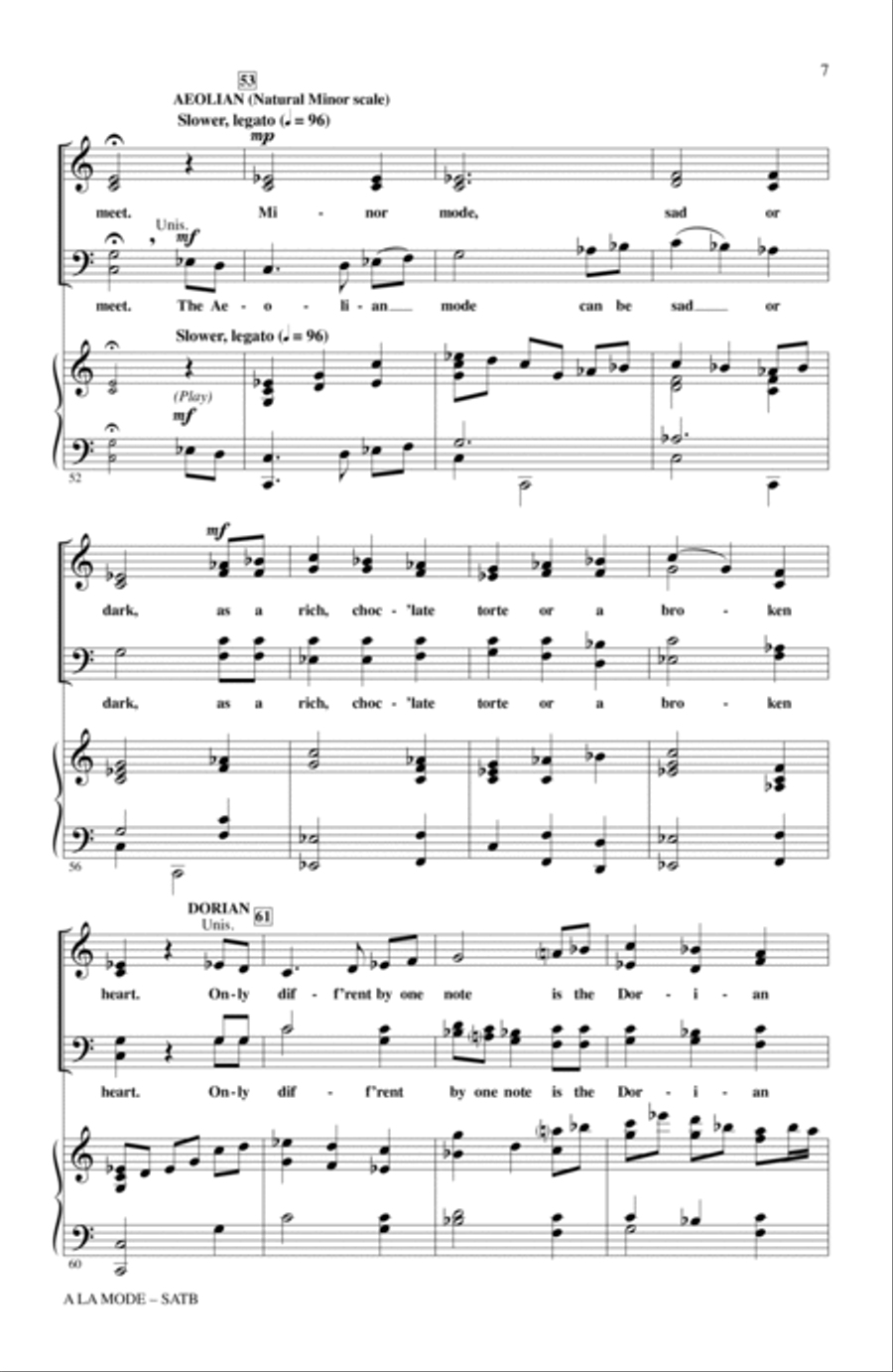 A La Mode 4-Part scores gallery preview page 5