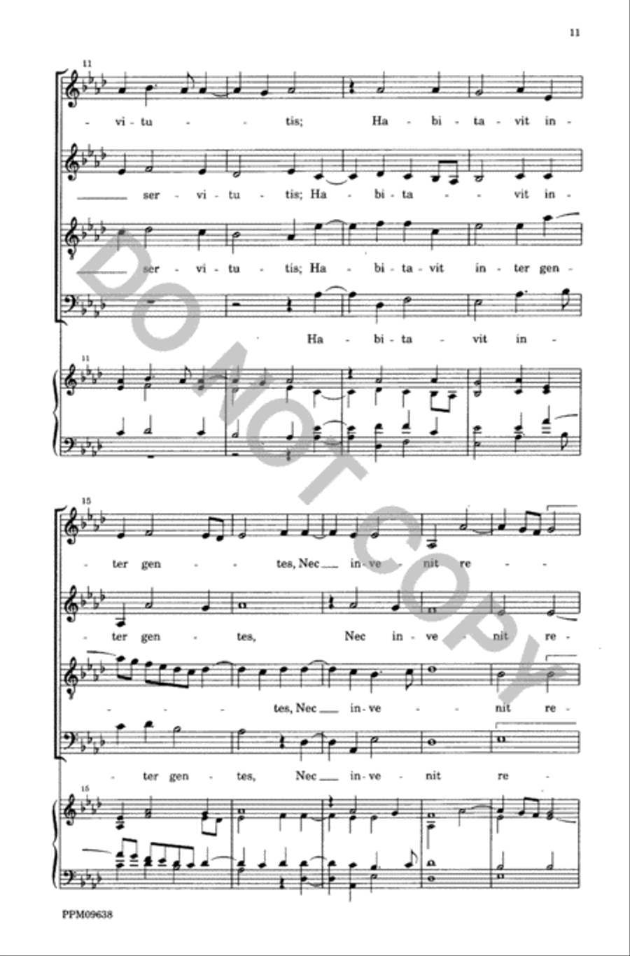 Lamentations of the Prophet Jeremiah 4-Part scores gallery preview page 12