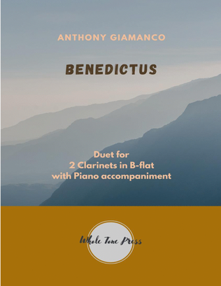 Book cover for BENEDICTUS (Clarinets 1-2, piano)