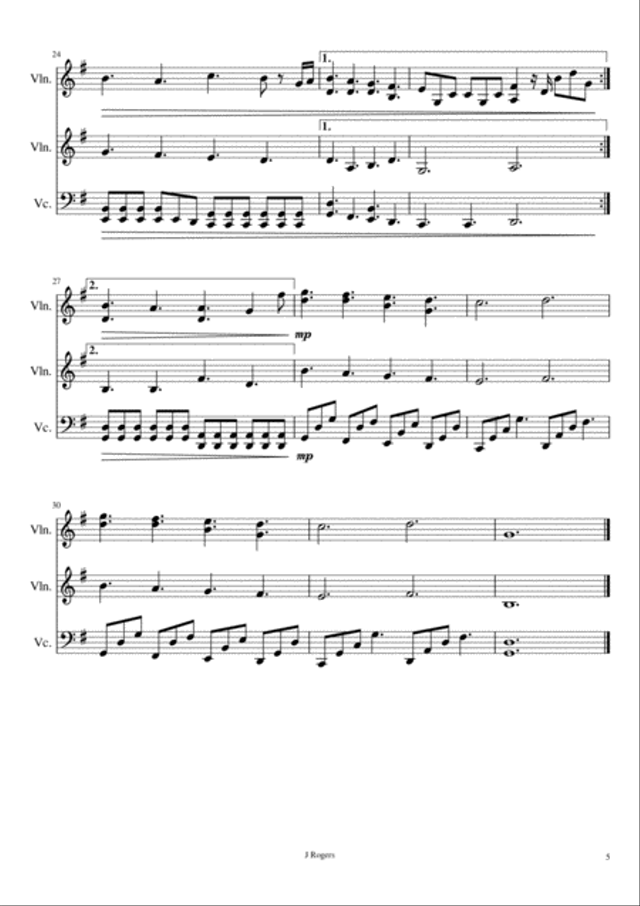 Perfect Perfect String Trio scores gallery preview page 5