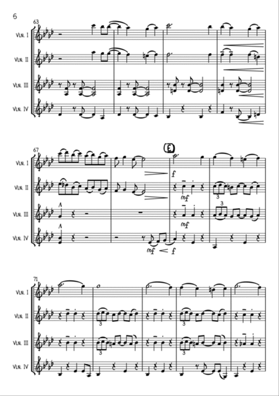 L-O-V-E L-O-V-E Violin scores gallery preview page 6