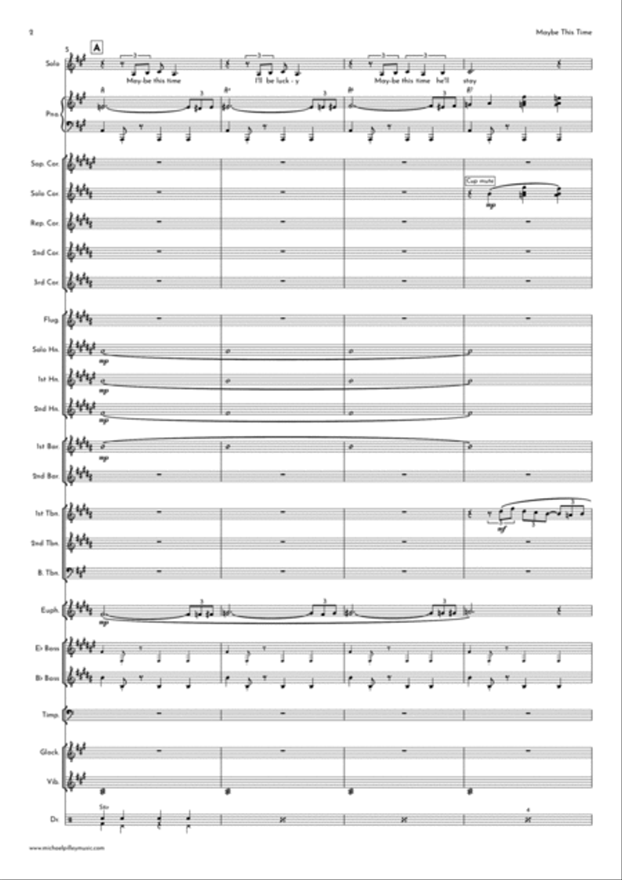 Maybe This Time Brass Band scores gallery preview page 3