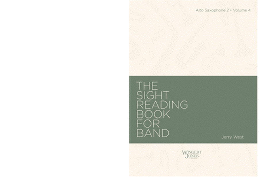 Sight Reading Book For Band, Vol 4 - Alto Sax 2