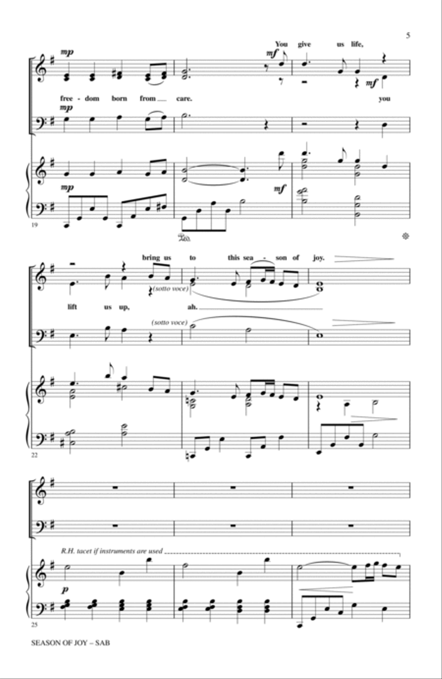 Season Of Joy 3-Part scores gallery preview page 3