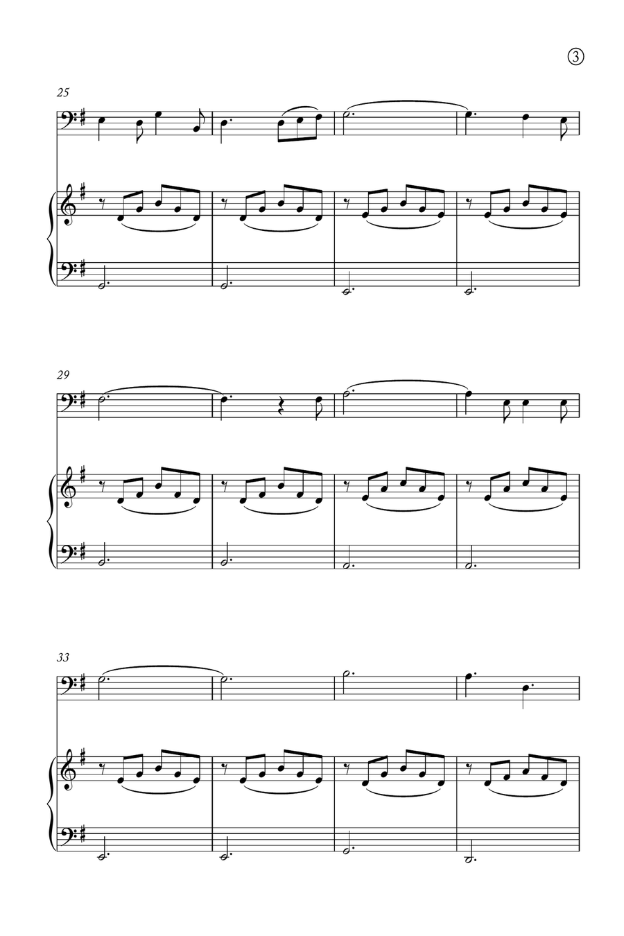 Oh Holy night Tuba scores gallery preview page 3