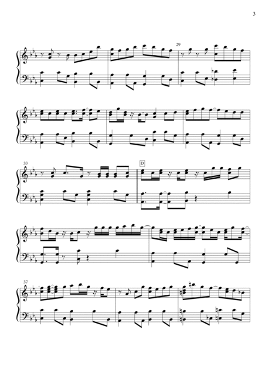 Yoruni Kakeru Piano Solo scores gallery preview page 3