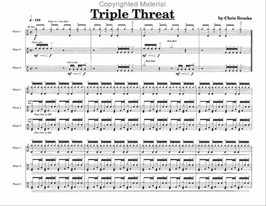 Triple Threat Triple Threat Percussion Ensemble scores gallery preview page 2