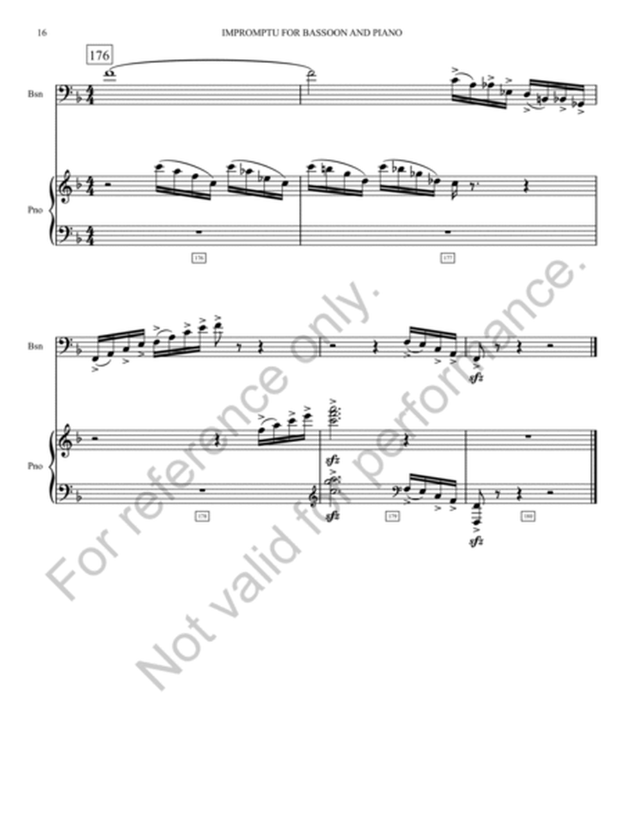 Impromptu For Bassoon And Piano image number null