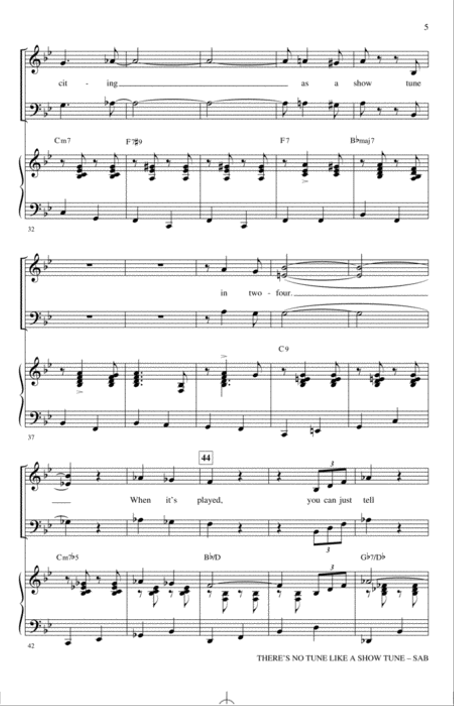 There's No Tune Like A Show Tune (arr. Mark Hayes) 3-Part scores gallery preview page 4