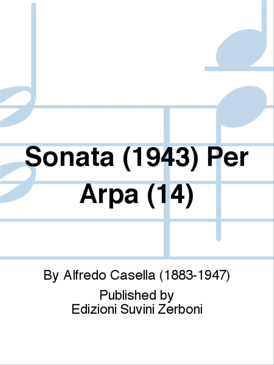 Sonata (1943) Per Arpa (14) Harp scores gallery preview page 1