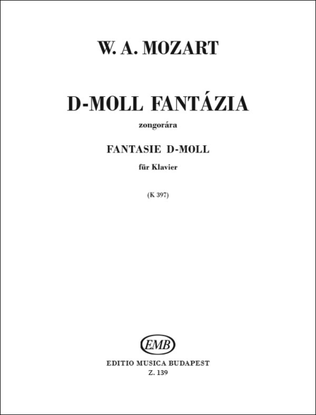 Book cover for Fantasie d-Moll KV 397