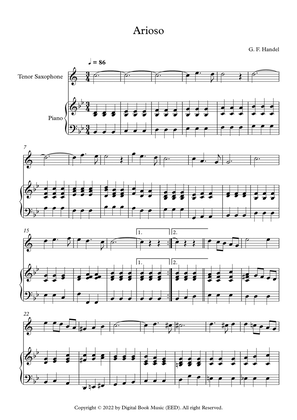 Arioso - George Frideric Handel (Tenor Sax + Piano)