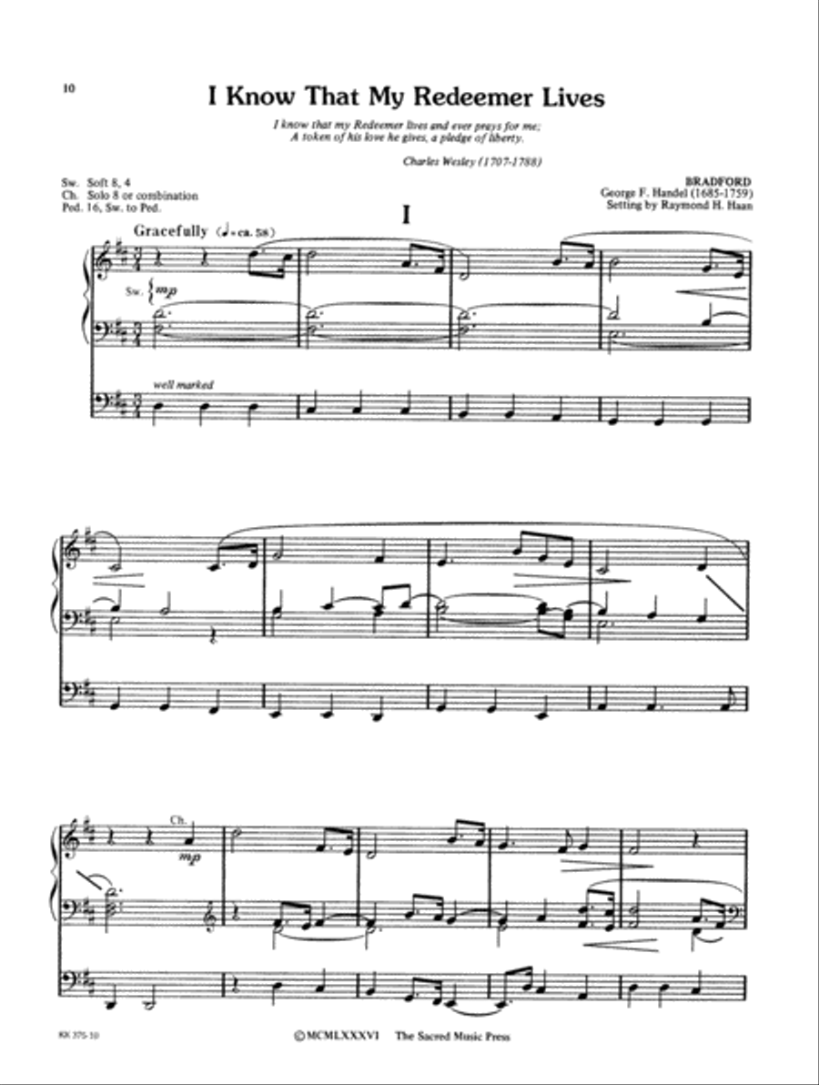 Organ Music for Lent and Easter Organ Solo scores gallery preview page 5