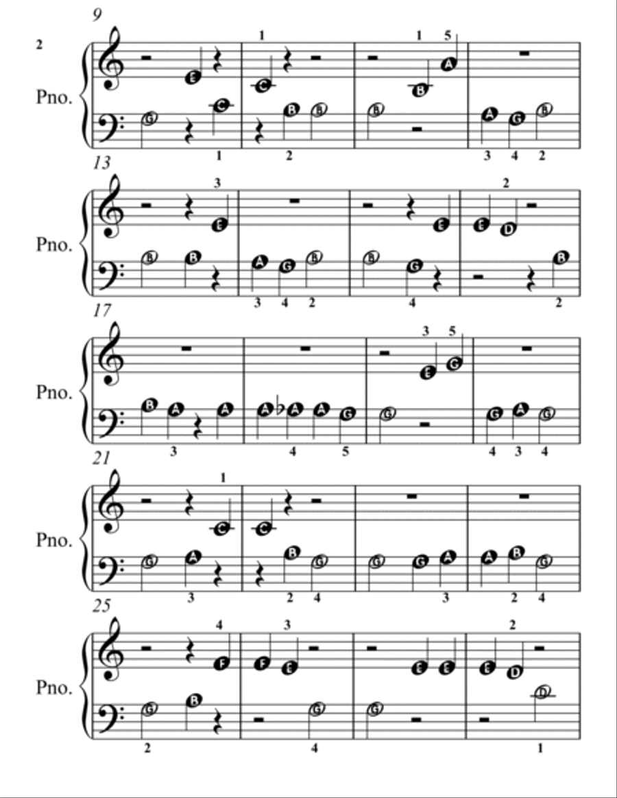 Dance of the Hours Beginner Piano Sheet Music Piano Method scores gallery preview page 3