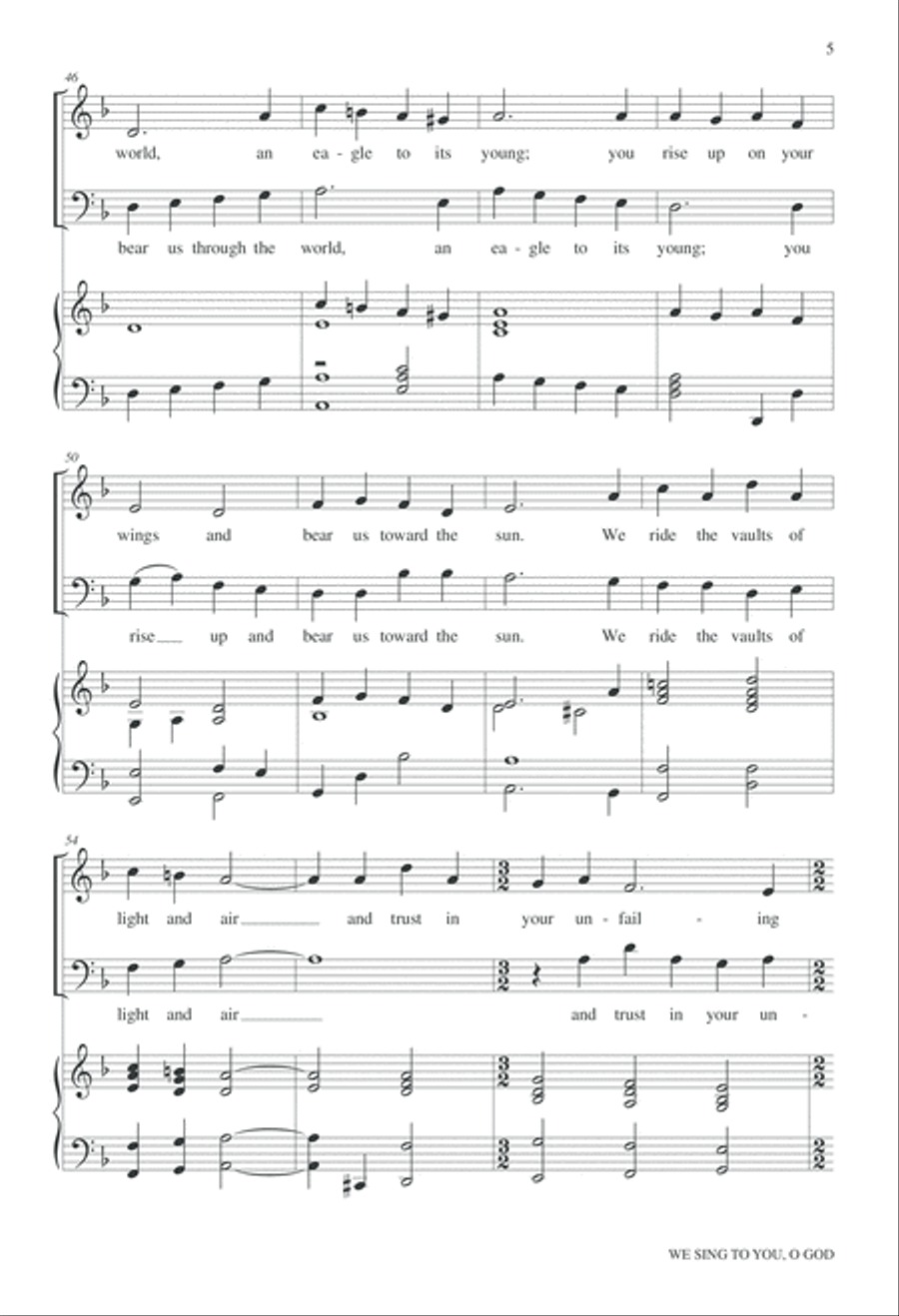 We Sing to You O God 2-Part scores gallery preview page 6