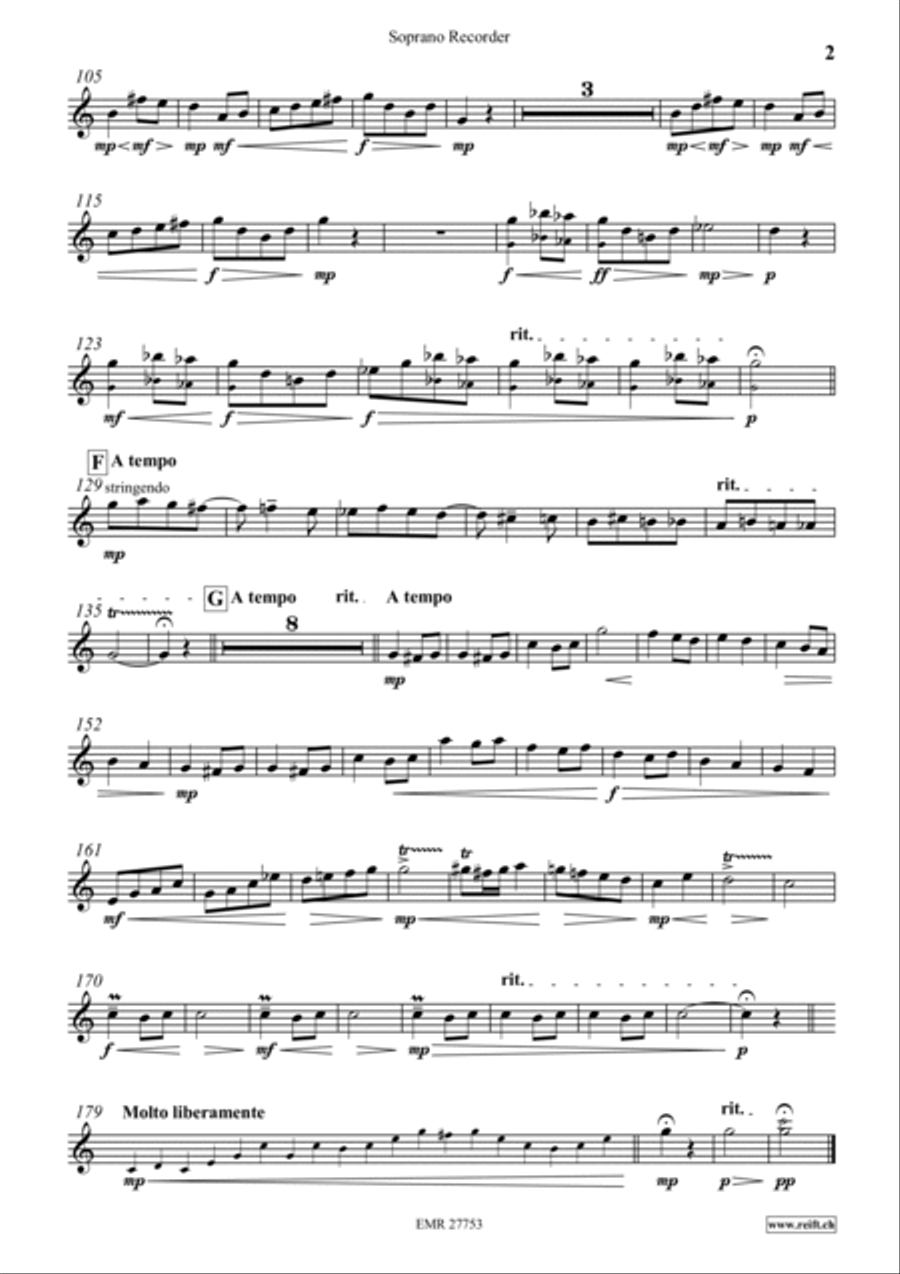 Melodie Soprano Recorder scores gallery preview page 3