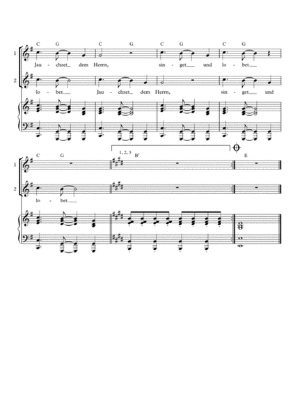 Singet dem Herrn ein neues Lied Psalm 98 für Kinderchor (children's choir) image number null