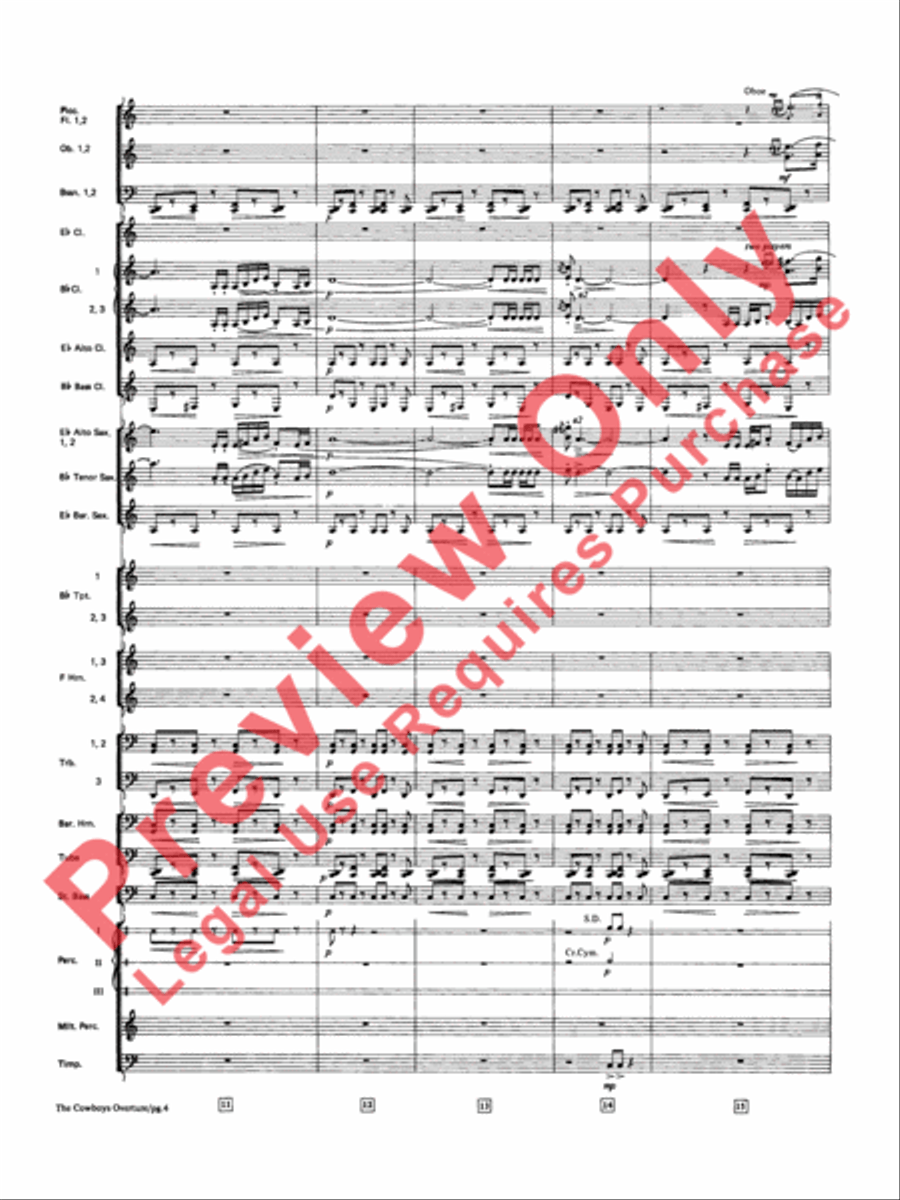The Cowboys Concert Band scores gallery preview page 5