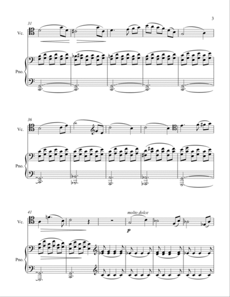In the Calm of Eve Piano scores gallery preview page 6