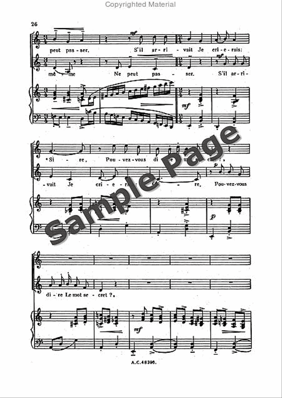 Bernier R Sortileges Ingenus (ep) Women's Choir scores gallery preview page 27