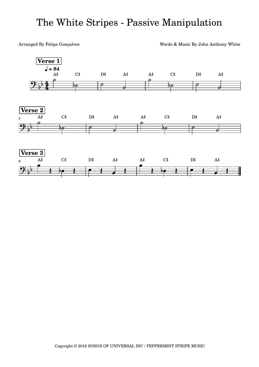 Passive Manipulation Double Bass scores gallery preview page 1