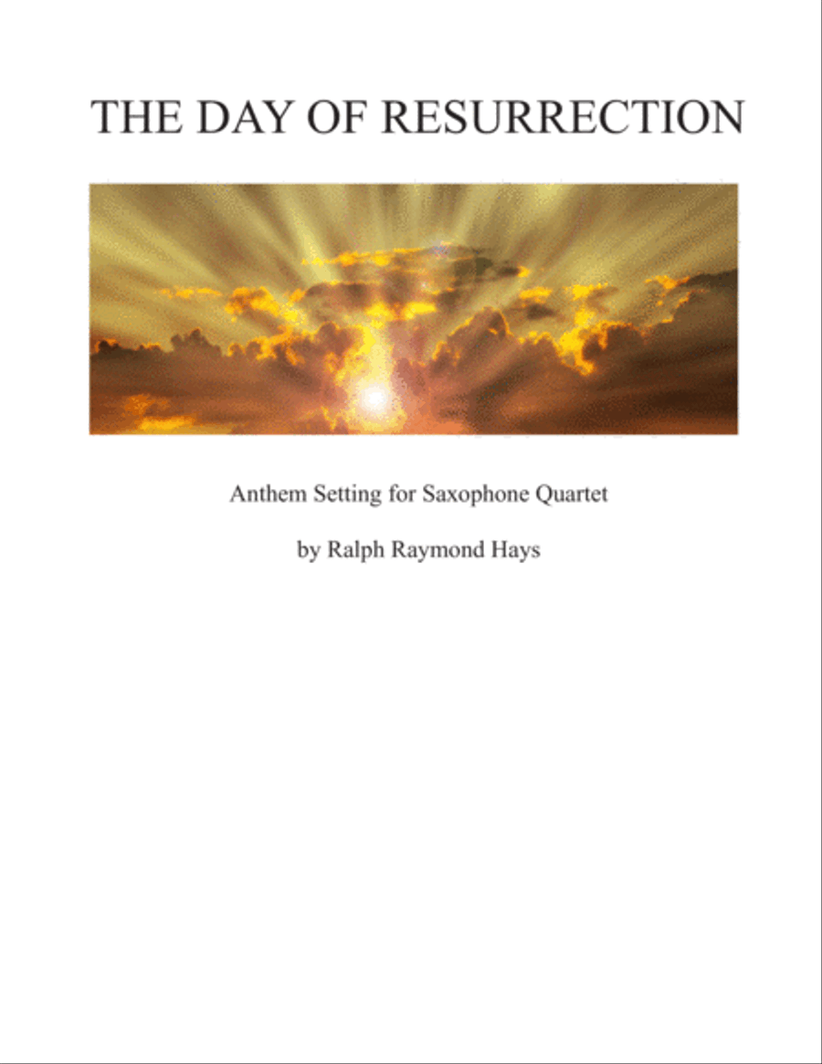 The Day of Resurrection (for Saxophone Quartet) Saxophone Quartet scores gallery preview page 1