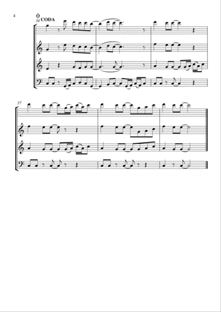 Lean On Me Woodwind Quintet scores gallery preview page 5