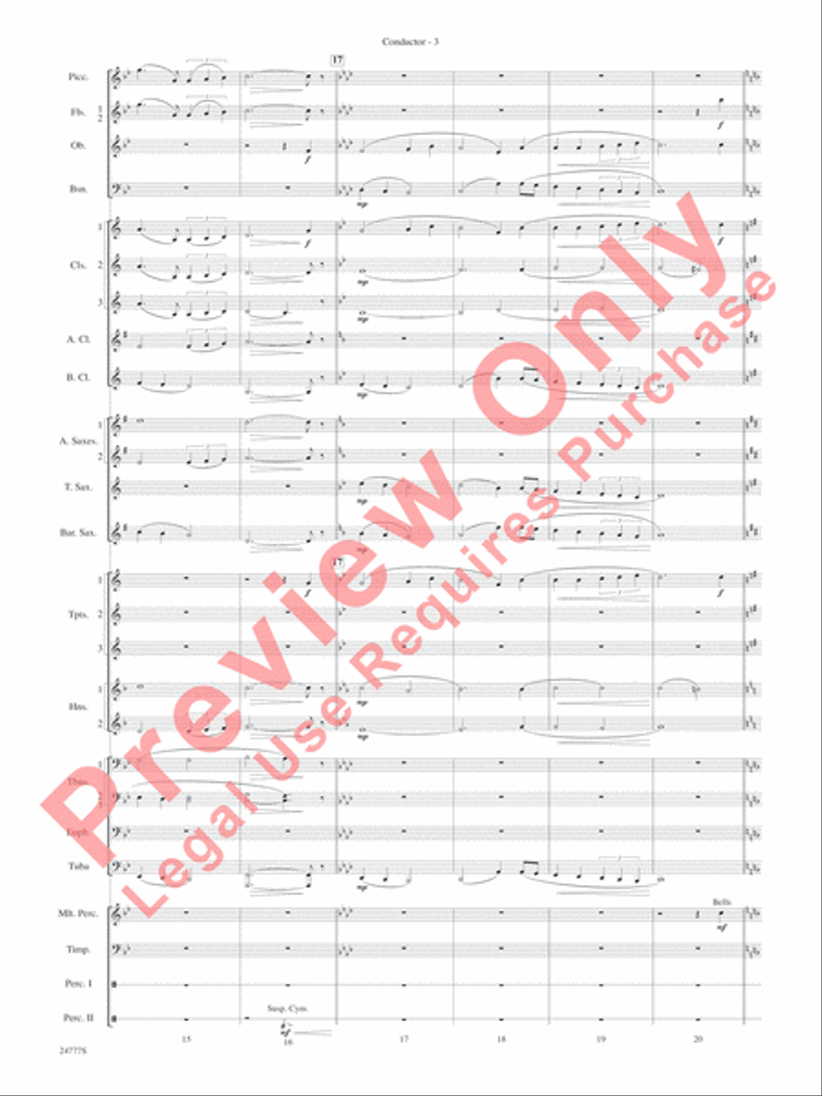 Harry at Hogwarts (from Harry Potter and the Goblet of Fire) Concert Band scores gallery preview page 5