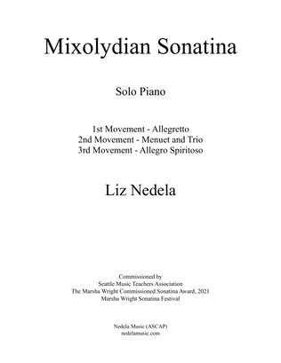 Mixolydian Sonatina - Solo Piano