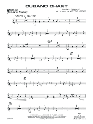 Cubano Chant: 1st F Horn