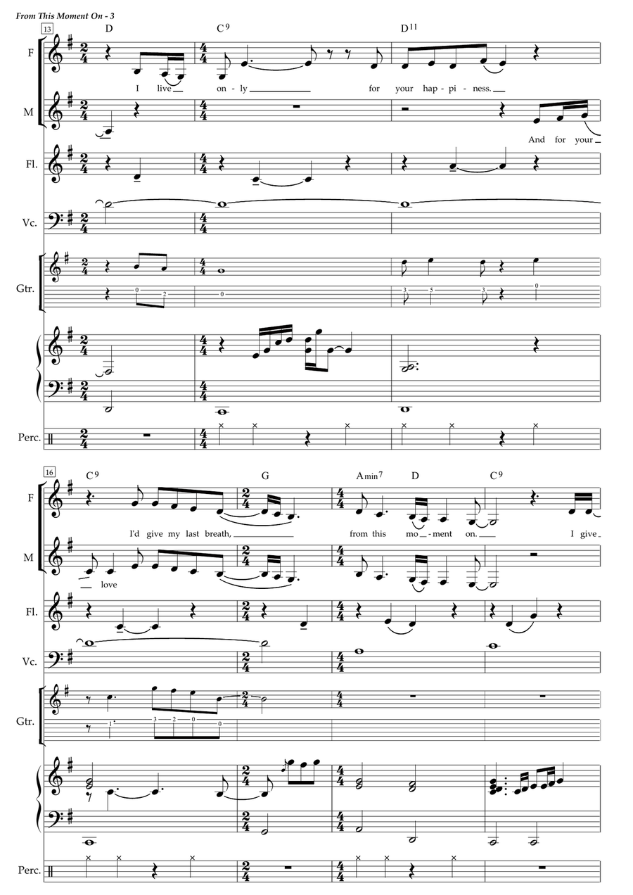From This Moment On Vocal Duet scores gallery preview page 3