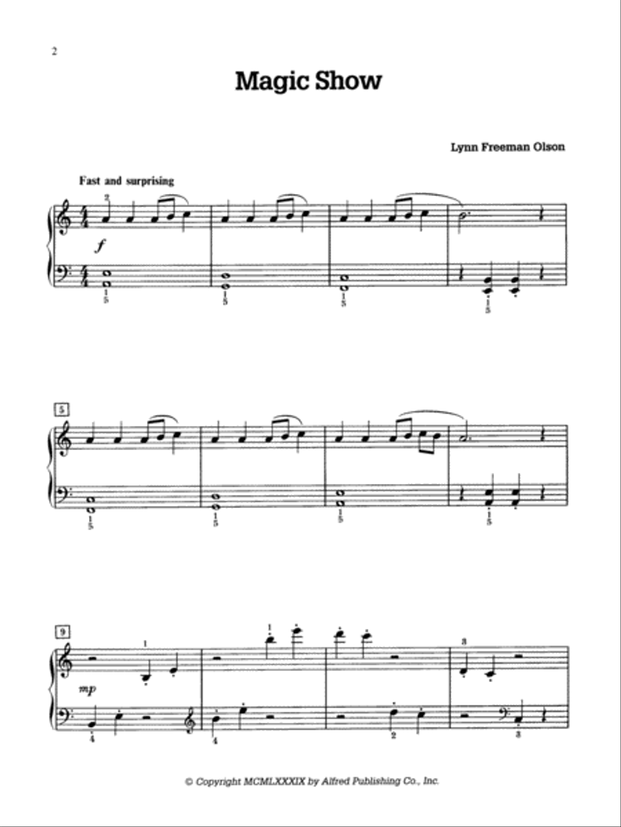 Magic Show Easy Piano scores gallery preview page 2