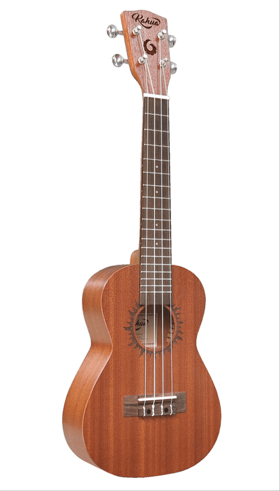 Book cover for 24″ Mahogany Concert Ukulele with Sun Shape