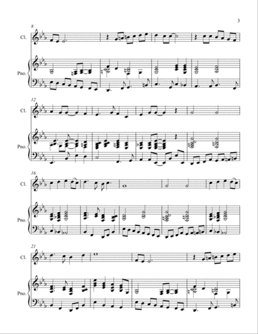 Yesterday Yesterday Clarinet Solo scores gallery preview page 3