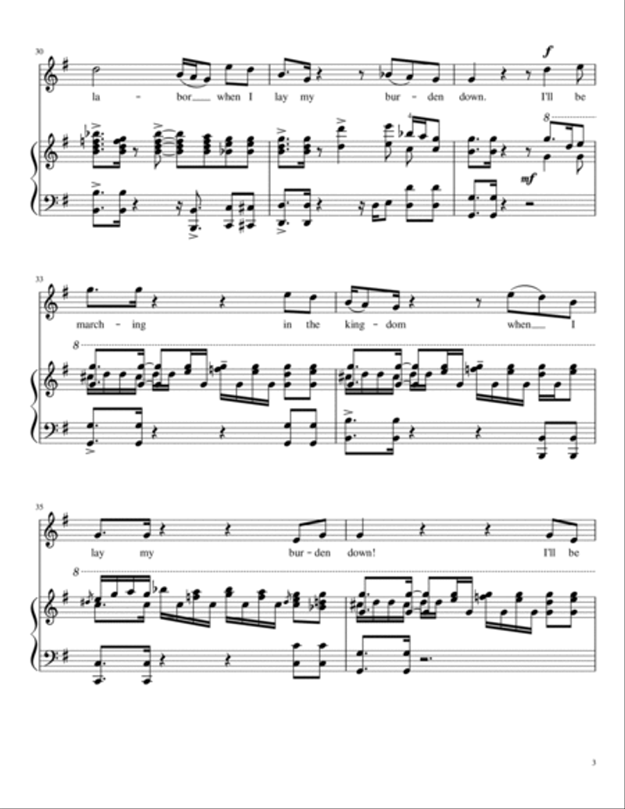 Glory, glory, Hallelujah Glory, glory, Hallelujah High Voice scores gallery preview page 3