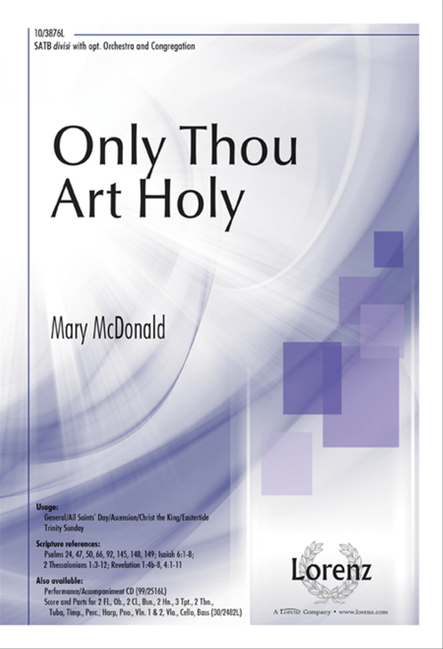 Only Thou Art Holy Only Thou Art Holy Divisi scores gallery preview page 1