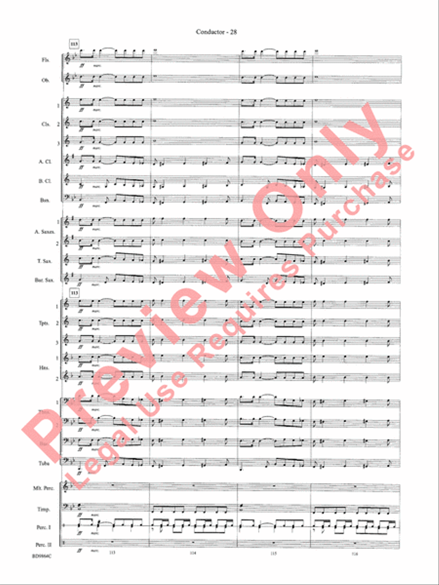 Morning Madness Morning Madness Concert Band scores gallery preview page 31