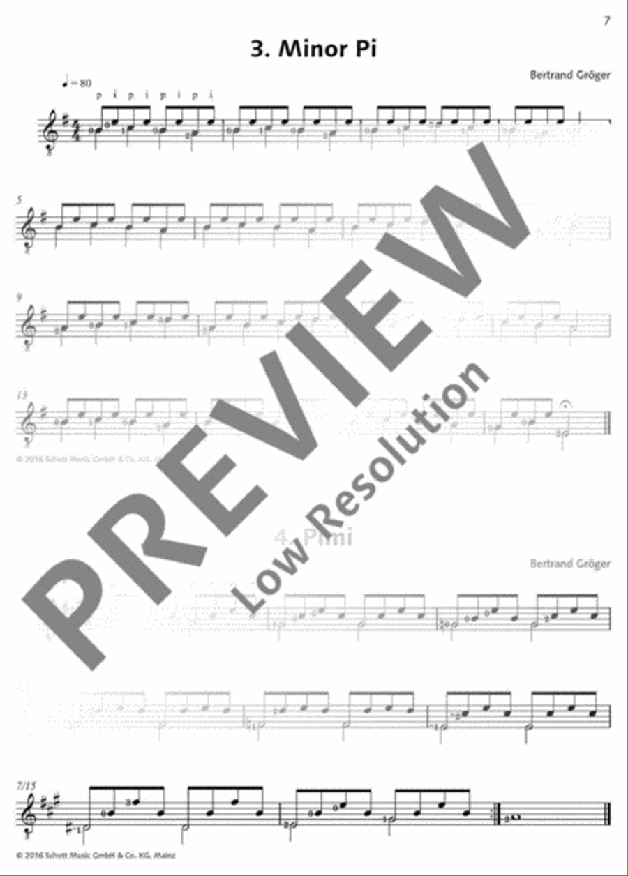 Progressive Etudes I Acoustic Guitar scores gallery preview page 8